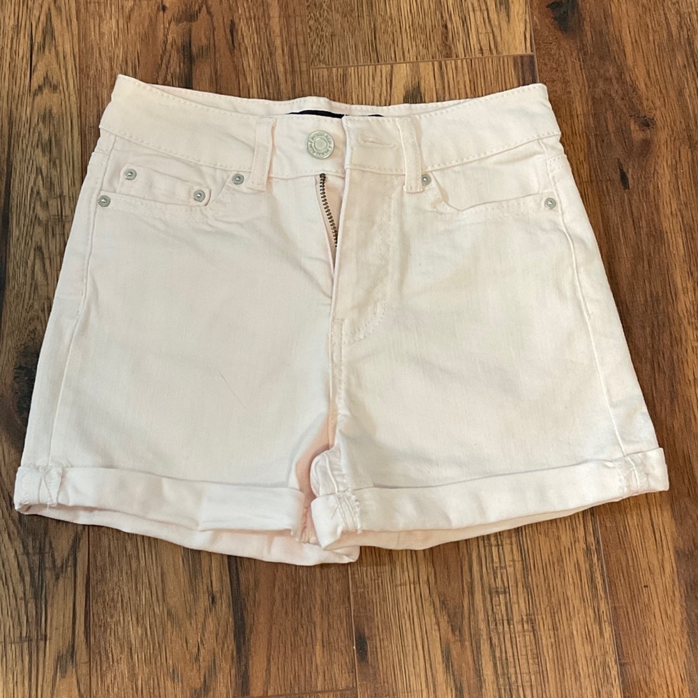 Indigo Rein Women's Light Cream Jean Shorts
